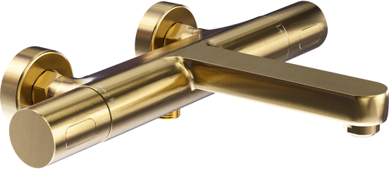 Blaufoss Apollo robinet de bain thermostatique Brushed Gold