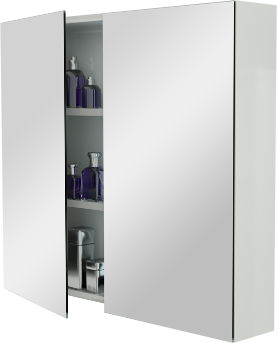 Storke Reflecta spiegelkast 85 x 75 cm glanzend wit