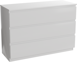 Linie Lado meuble salle de bains à poser 120 x 46 cm blanc brillant avec Lado tablette double en marbre composite blanc mat