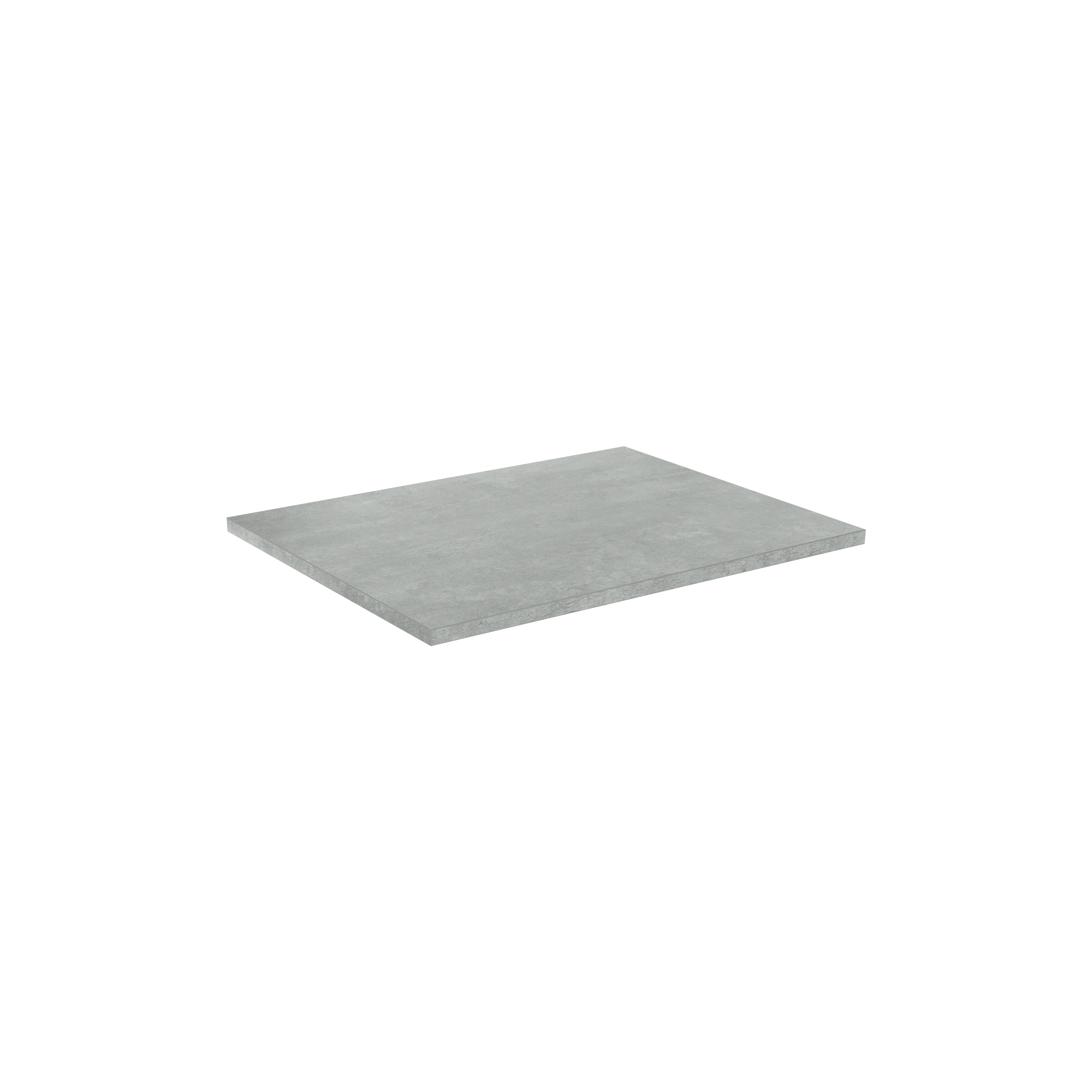 Linie Lado enkel wastafelblad beton donkergrijze melamine 60,5 x 46,5 cm