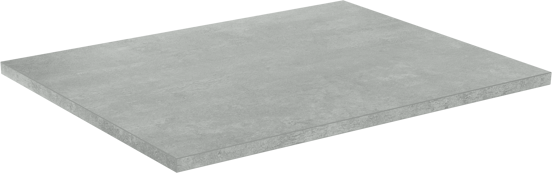 Linie Lado enkel wastafelblad beton donkergrijze melamine 60 x 46 cm