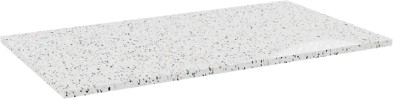 Storke Tavola enkel tablet mat wit/zwart terrazzo 95 x 52 cm
