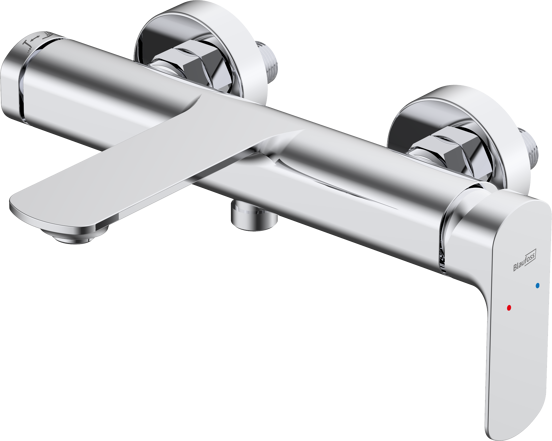 Blaufoss Bodan robinet de bain mitigeur montage mural extérieur chrome