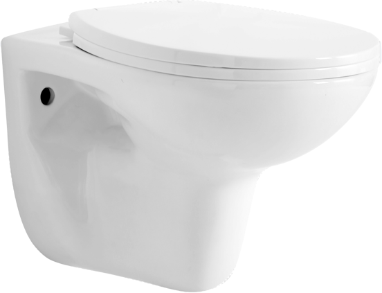Linie Lina wc suspendu blanc brillant sans bride avec Linie Ilana bâti-support et plaque de commande