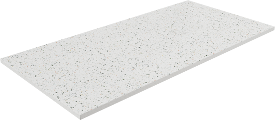 Balmani Impress receveur de douche 180 x 90 cm marbre composite blanc/noir terrazzo mat structure rock