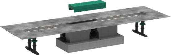 Hansgrohe uBox Standard Installationset für Duschrinne 90cm Für Raindrain Match ou Rock