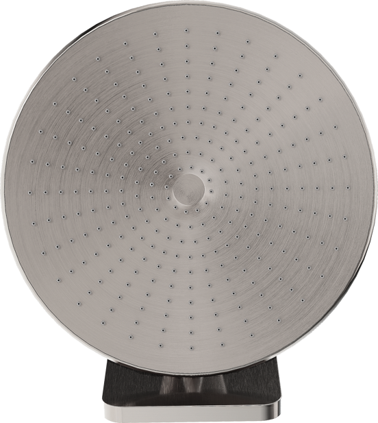Blaufoss Onos 250 Tête de douche rond 25 cm avec bras de douche support mural brushed CoolMetal