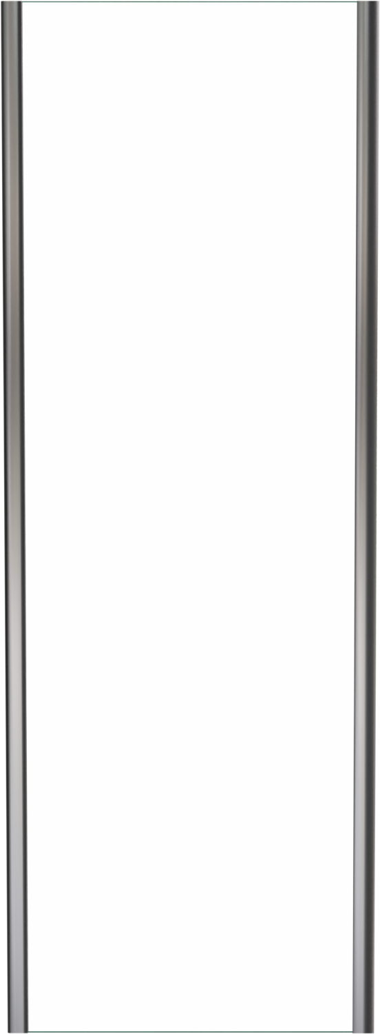 Linie Cadiz Seitenwand, 70 cm, Klarglas, gebürstet Chrom Profil