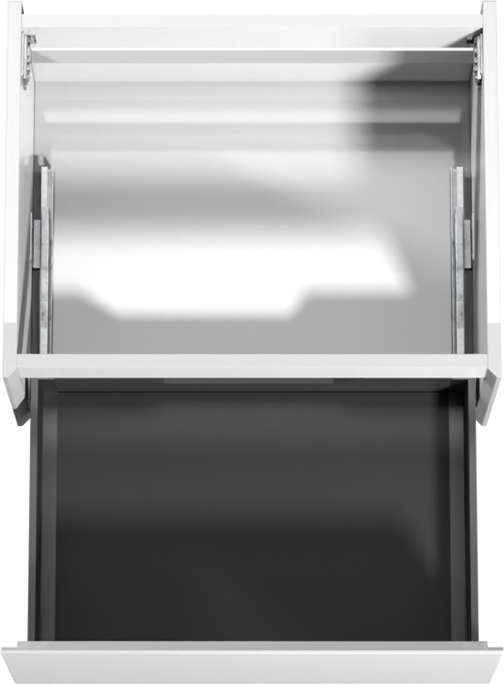 Storke Edge zwevende wastafelonderkast 65 x 52 cm hoogglans wit 1 lade