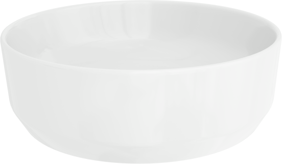Luca Varess Perla vasque à poser porcelaine blanc brillant rond Ø 34 cm
