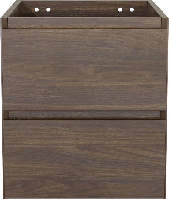 Balmani Mitra meuble sous-lavabo suspendu 45 x 55 cm noyer américain 2 tiroirs