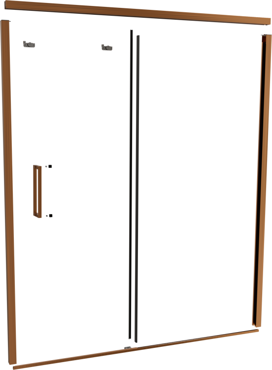 Balmani Senses Design 180 cm nis schuifdeur profielenset brushed rosegold
