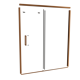 Balmani Senses Design jeu de profil pour porte de douche