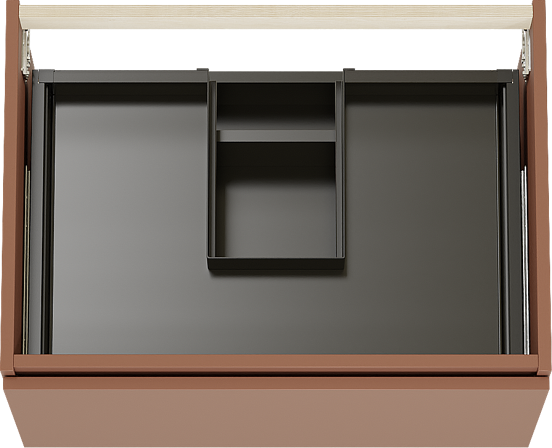 Balmani Sfera meuble sous-lavabo suspendu 75 x 55 cm Cotto 2 tiroirs