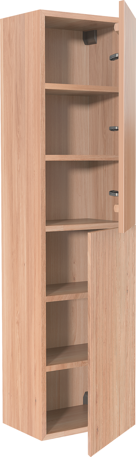 Balmani Forma Badhochschrank: Hängend, Eiche Natur, 42 x 30 x 150 cm