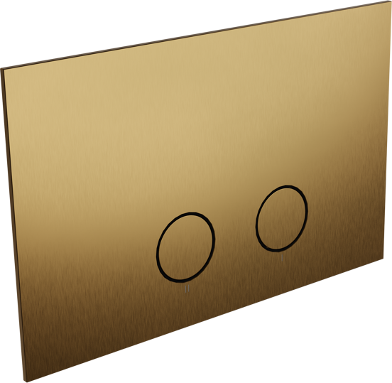 Perola Betätigungsplatte: Brushed Gold, für UP320 oder UP720 Spülkasten