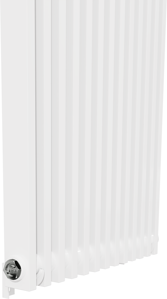 Vipera Corrason radiateur de salle de bains simple 40 x 180 cm chauffage central blanc brillant raccordement latéral 1.339W