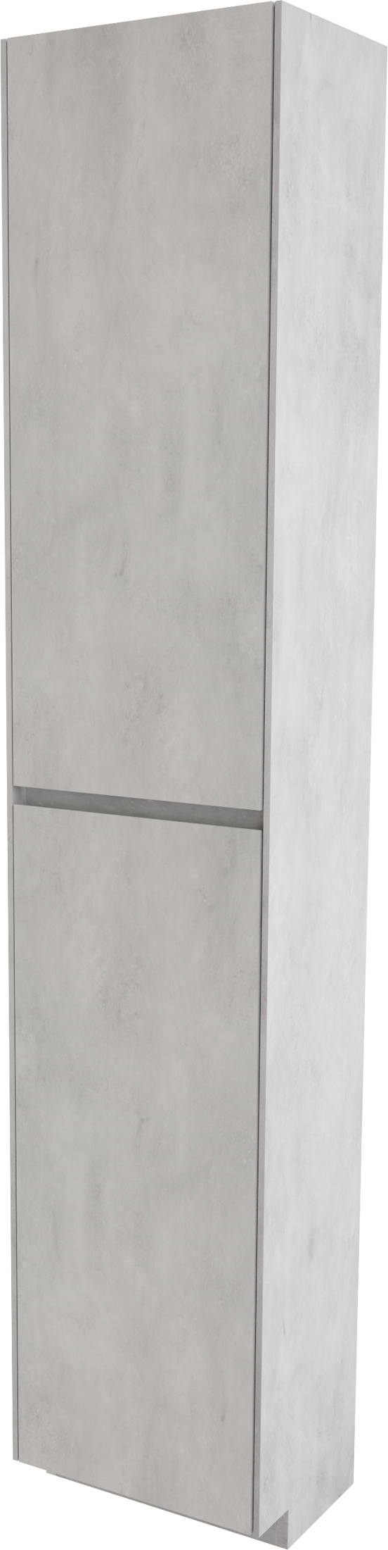 Storke Edge colonne salle de bains a poser à gauche béton gris argent 40 x 30 x 200 cm