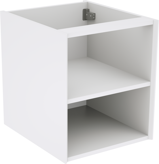 Storke Edge meuble sous-vasque suspendu 45 x 52 cm blanc mat avec 2 niches