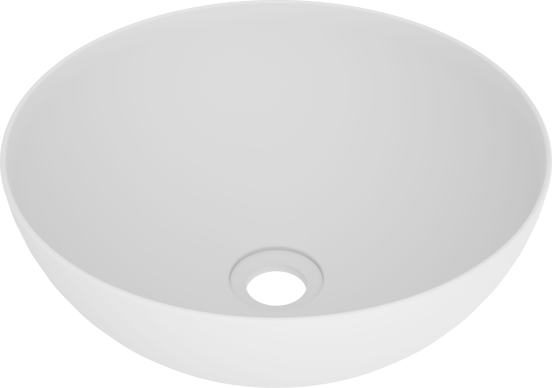 Luca Varess Supra vasque à poser porcelaine blanc mat rond Ø 36 cm