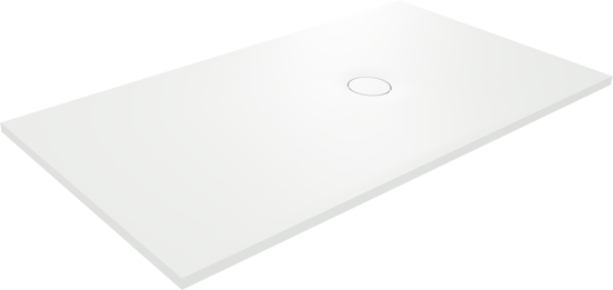 Balmani Lago Duschwanne: 170 x 90 cm, Solid Surface, Weiß matt