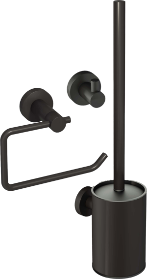 Blaufoss Glory set d'accessoires de toilette noir mat