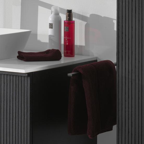 Blaufoss Noma porte-serviette noir mat 41 cm