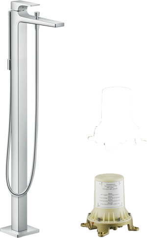 Hansgrohe Metropol robinet baignoire mitigeur îlot chrome brillant