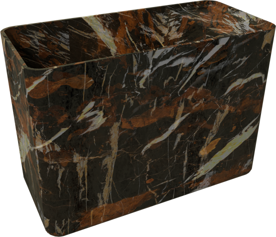 Balmani Riva handenwasser 45 x 22 cm Portoro Gold marmer