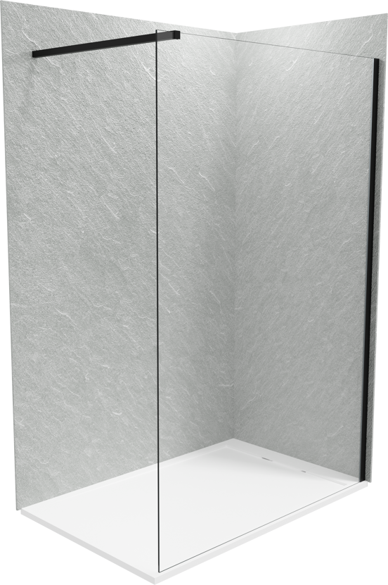Balmani Zeno panneaux muraux de douche 140 x 80 x 220 cm marbre composite gris clair texture ardoise