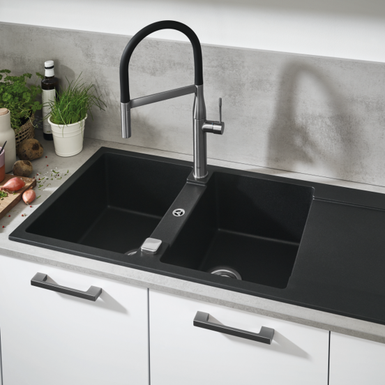 Grohe Essence robinet de cuisine avec douchette extractible Supersteel