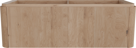 Balmani Moon zwevende wastafelonderkast 160 x 55 cm natuur eik 2 lades vert. sym. Groef