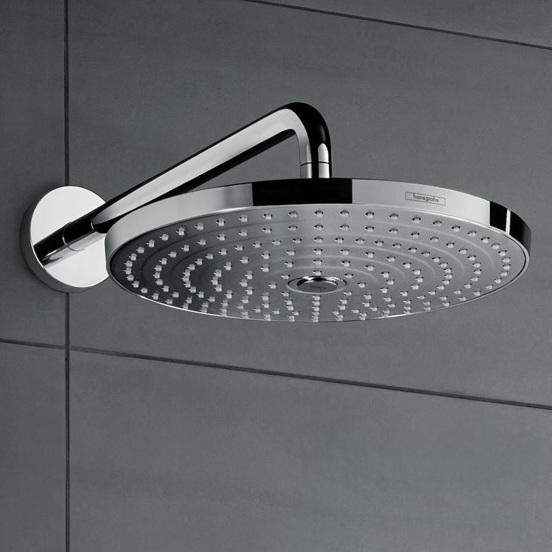 Hansgrohe Raindance Select S 300 ronde regendouchekop met muursteun 30 cm glanzend chroom