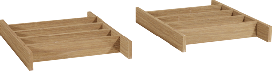 Balmani Legno séparateur de tiroir chêne vieilli 90 cm
