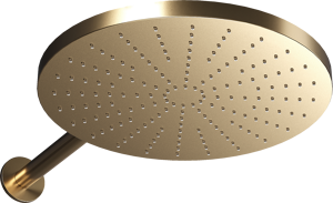 Blaufoss Nola 300 Tête de douche rond 30 cm avec support mural brushed champagne gold