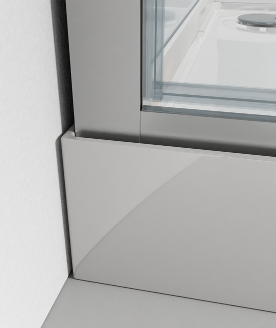 Luca Varess Talan douchecabine met draaideuren 90 x 90 cm helder glas mat chroom profiel