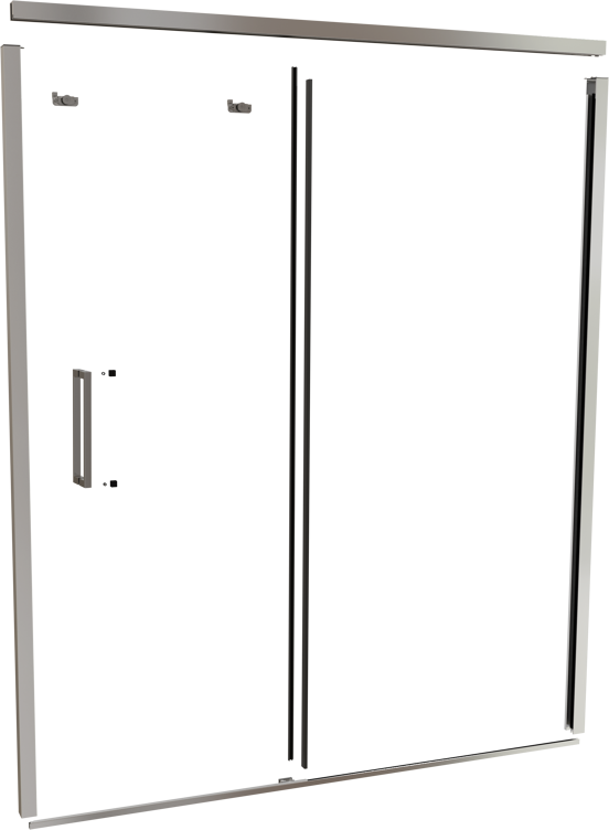 Balmani Senses Design 180 cm nis schuifdeur profielenset glanzend chroom