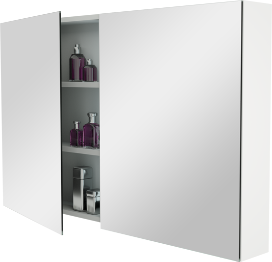 Storke Reflecta spiegelkast 120 x 75 cm mat wit