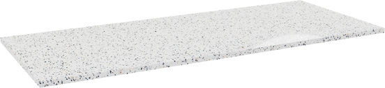 Storke Tavola tablette simple ou double blanc/noir terrazzo mat 130 x 52 cm