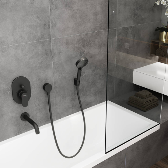 Hansgrohe Isiflex Flexible de douche 125 cm pvc noir mat