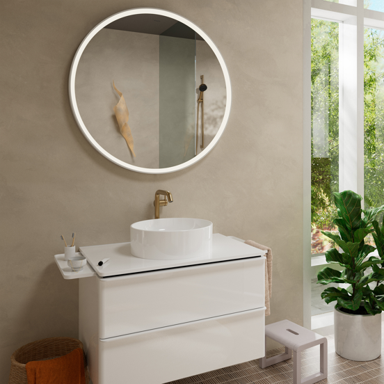 Hansgrohe Tecturis 240 Coolstart robinet de lavabo surélevé brushed bronze