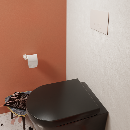 Perleas bedieningspaneel mat wit voor Ideal Standard Prosys inbouwreservoir