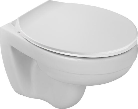 Linie Vido hangend toilet hoogglans wit randloos