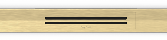 Easy Drain R-Line Clean Color douchegoot 80cm Brushed Brass