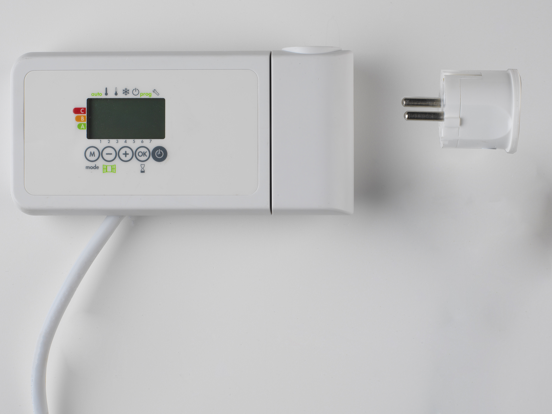 Vipera régulateur thermostatique programmable pour sèche-serviettes électrique blanc
