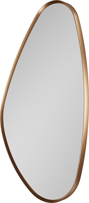 Balmani Auro miroir de toilette organique Brushed Rosegold 35 x 60 cm