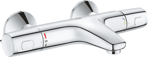 Grohe Precision Trend Aufputz-Thermostat-Badewannenarmatur: Chrom glänzend