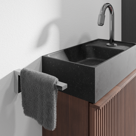 Blaufoss Noma Small Porte-serviettes chromé 19cm