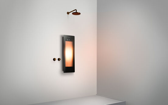 Sunshower One S Infrarood Vlakke opbouw black