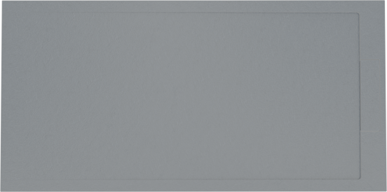 Balmani Indus douchebak 160 x 80 cm composietmarmer donkergrijs leisteenstructuur